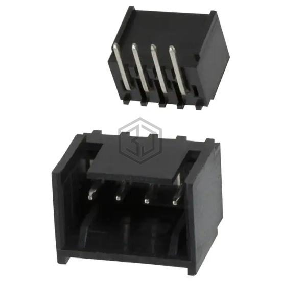 644803-4 - TE Connectivity AMP Connectors - Rectangular Connectors - Headers, Male Pins