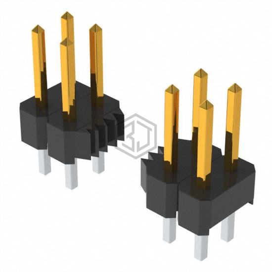2316-6121-TG - 3M - Rectangular Connectors - Headers, Male Pins