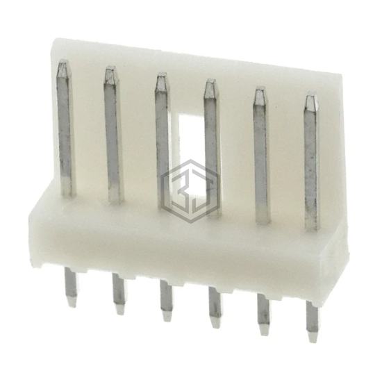 171825-6 - TE Connectivity AMP Connectors - Rectangular Connectors - Headers, Male Pins