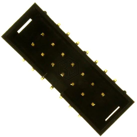 SBH11-NBPC-D07-SM-BK - Sullins Connector Solutions - Rectangular Connectors - Headers, Male Pins