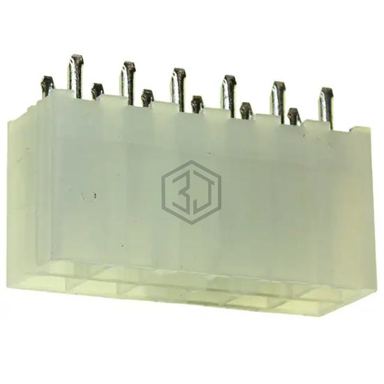 1-1586037-2 - TE Connectivity AMP Connectors - Rectangular Connectors - Headers, Male Pins