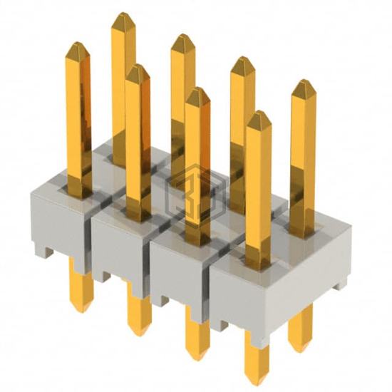 HTSW-104-07-G-D - Samtec Inc. - Rectangular Connectors - Headers, Male Pins