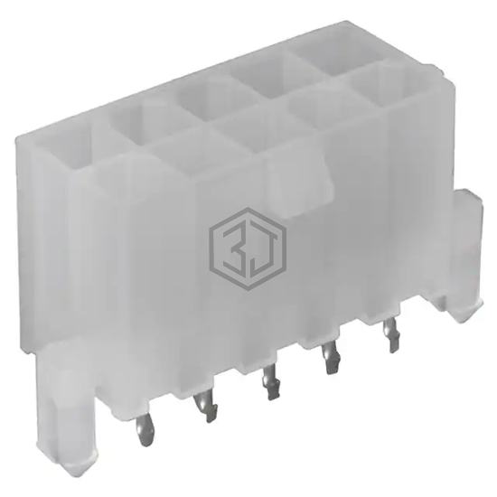 0039306107 - Molex - Rectangular Connectors - Headers, Male Pins
