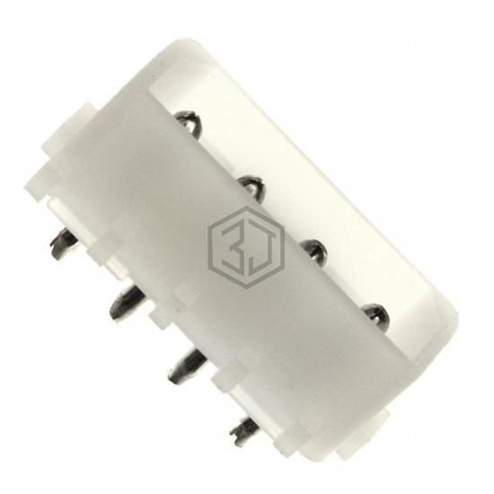 350424-1 - TE Connectivity AMP Connectors - Rectangular Connectors - Headers, Male Pins