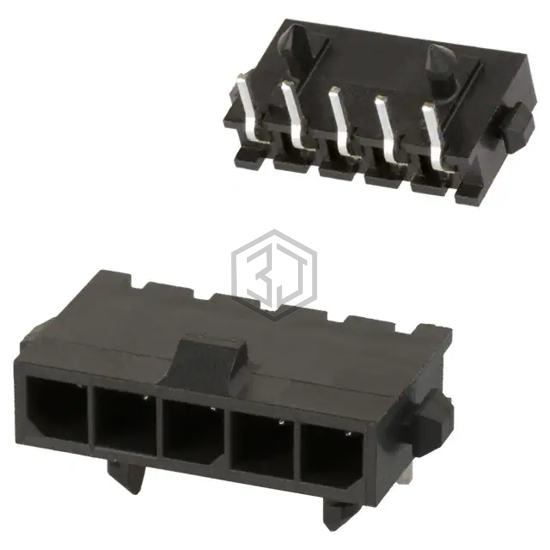 2-1445055-5 - TE Connectivity AMP Connectors - Rectangular Connectors - Headers, Male Pins