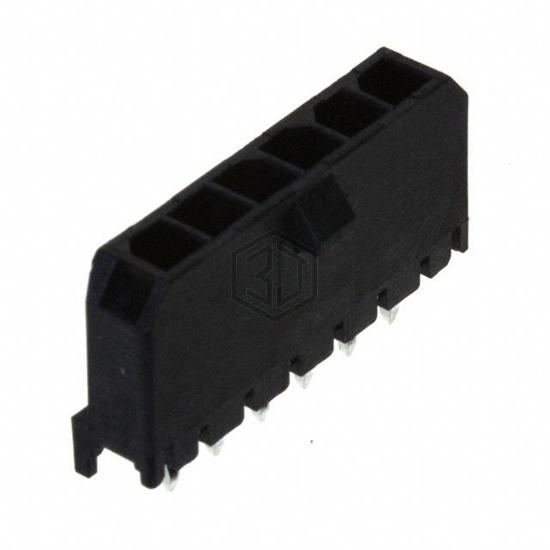 0436500615 - Molex - Rectangular Connectors - Headers, Male Pins