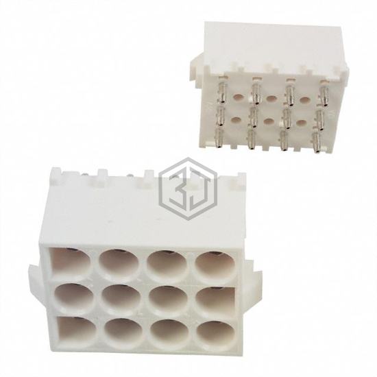 641974-3 - TE Connectivity AMP Connectors - Rectangular Connectors - Headers, Male Pins