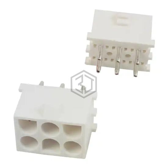 350431-4 - TE Connectivity AMP Connectors - Rectangular Connectors - Headers, Male Pins