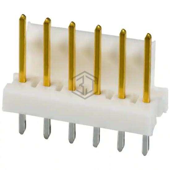 3-641215-6 - TE Connectivity AMP Connectors - Rectangular Connectors - Headers, Male Pins