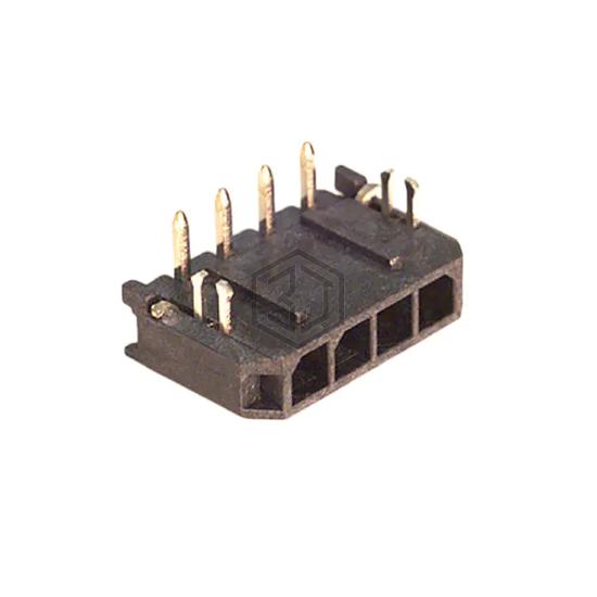 0436500404 - Molex - Rectangular Connectors - Headers, Male Pins