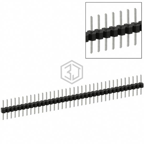 PEC36SABN - Sullins Connector Solutions - Rectangular Connectors - Headers, Male Pins