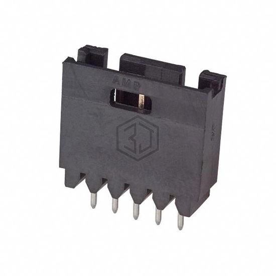 103414-3 - TE Connectivity AMP Connectors - Rectangular Connectors - Headers, Male Pins
