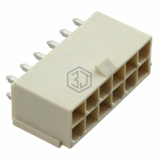 0874271242 - Molex - Rectangular Connectors - Headers, Male Pins