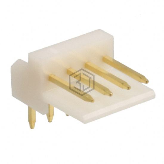 176153-4 - TE Connectivity AMP Connectors - Rectangular Connectors - Headers, Male Pins