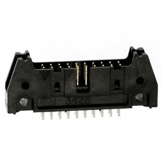 N3428-6002RB - 3M - Rectangular Connectors - Headers, Male Pins