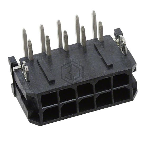 0430451001 - Molex - Rectangular Connectors - Headers, Male Pins
