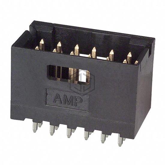 102618-4 - TE Connectivity AMP Connectors - Rectangular Connectors - Headers, Male Pins