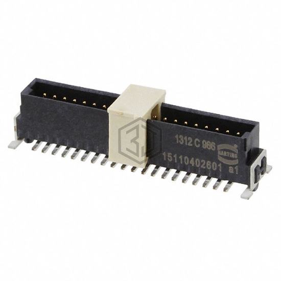 15110402601000 - HARTING - Rectangular Connectors - Headers, Male Pins