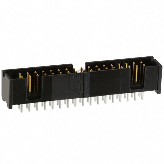 103309-7 - TE Connectivity AMP Connectors - Rectangular Connectors - Headers, Male Pins