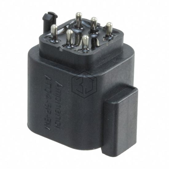 AT04-6P-BM04 - Amphenol Sine Systems Corp - Rectangular Connectors - Headers, Male Pins