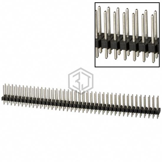 4-103322-2 - TE Connectivity AMP Connectors - Rectangular Connectors - Headers, Male Pins