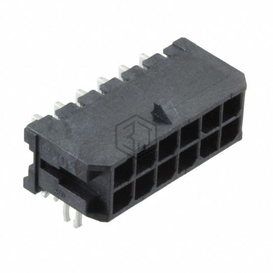 0430451223 - Molex - Rectangular Connectors - Headers, Male Pins