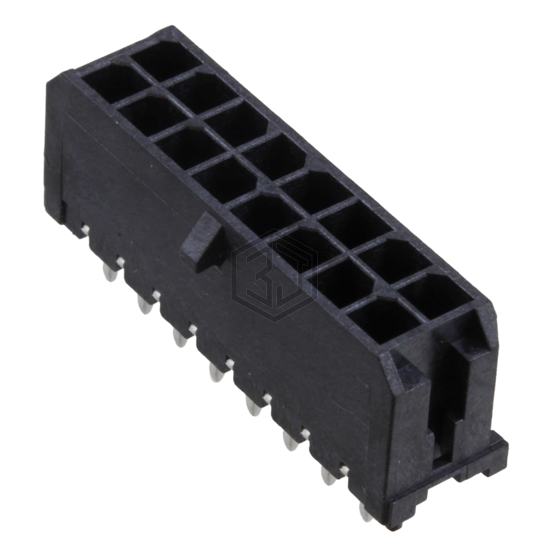 0430451629 - Molex - Rectangular Connectors - Headers, Male Pins
