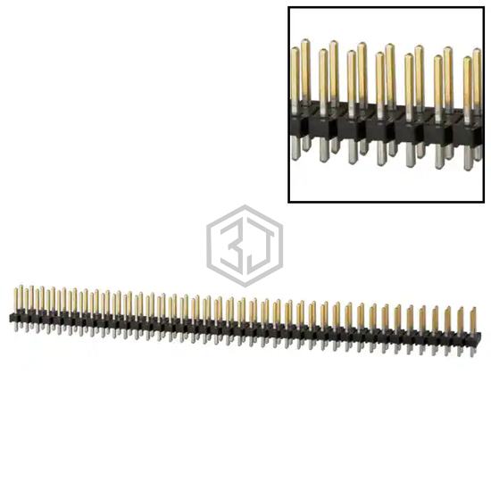 4-103186-0 - TE Connectivity AMP Connectors - Rectangular Connectors - Headers, Male Pins