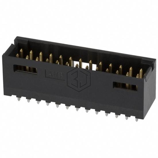 6-103168-1 - TE Connectivity AMP Connectors - Rectangular Connectors - Headers, Male Pins