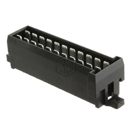 963357-1 - TE Connectivity AMP Connectors - Rectangular Connectors - Headers, Male Pins