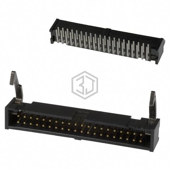 1-1761609-3 - TE Connectivity AMP Connectors - Rectangular Connectors - Headers, Male Pins