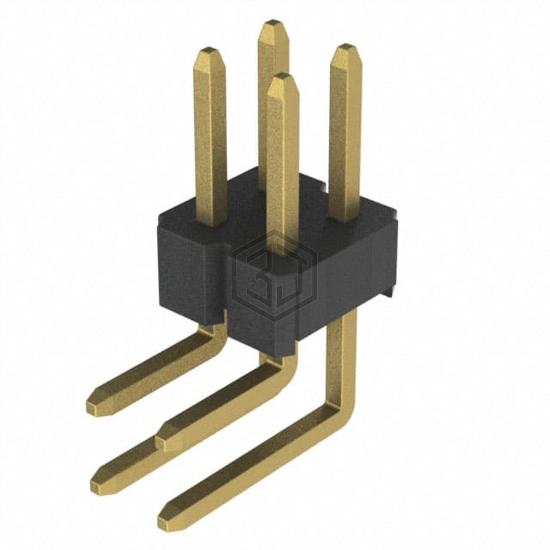 2PH2R-04-UA - Adam Tech - Rectangular Connectors - Headers, Male Pins