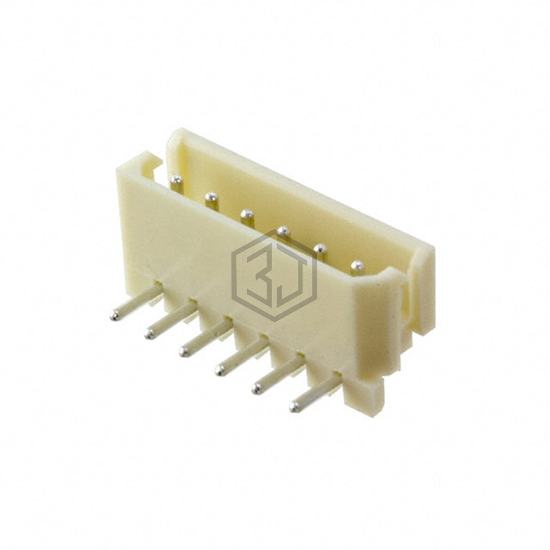 25SH-E-06-TR - Adam Tech - Rectangular Connectors - Headers, Male Pins