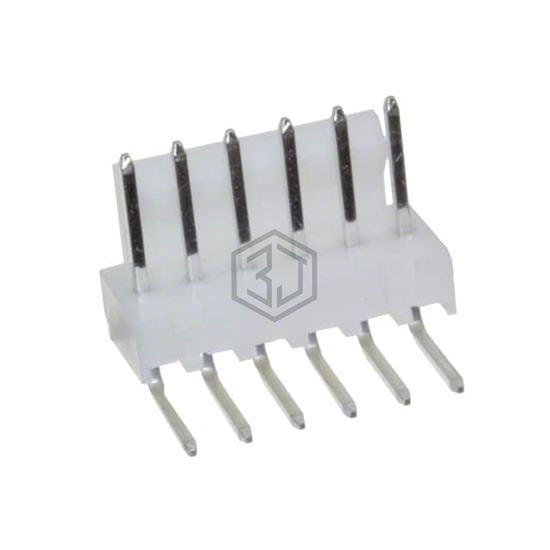 LHS-06-TRA - Adam Tech - Rectangular Connectors - Headers, Male Pins