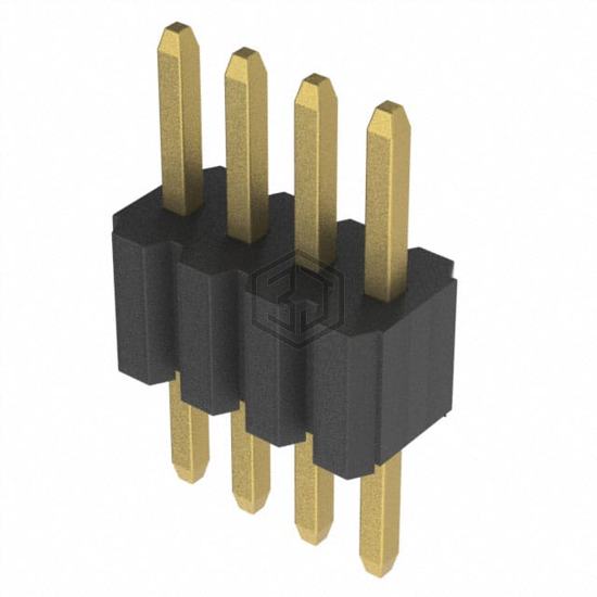 HPH1-B-04-UA - Adam Tech - Rectangular Connectors - Headers, Male Pins