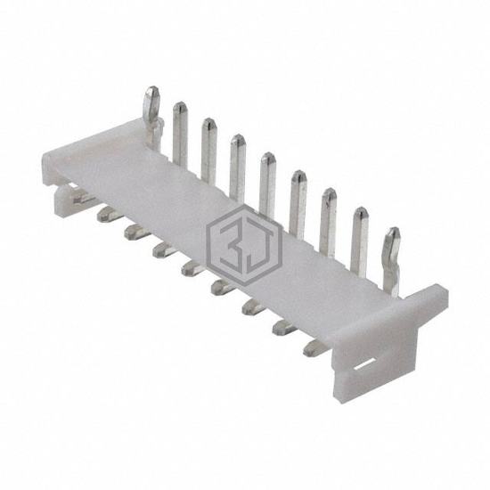 25SH-C-09-TR - Adam Tech - Rectangular Connectors - Headers, Male Pins
