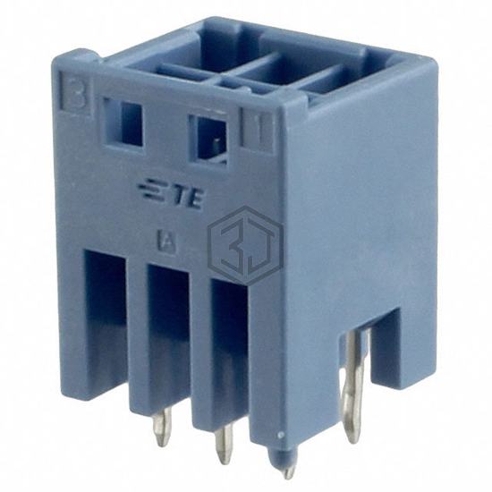 2-1971906-3 - TE Connectivity AMP Connectors - Rectangular Connectors - Headers, Male Pins