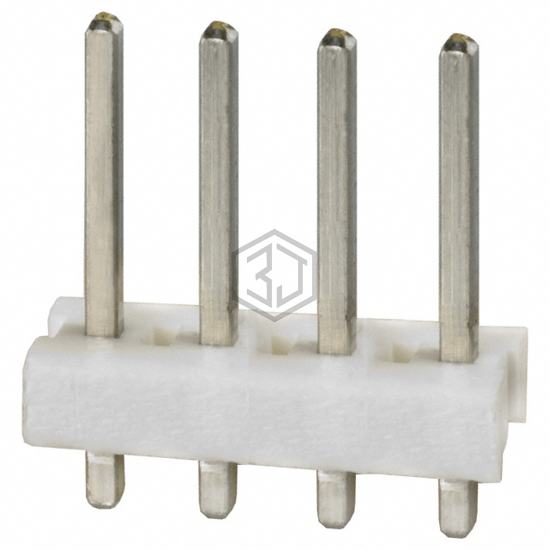 640383-4 - TE Connectivity AMP Connectors - Rectangular Connectors - Headers, Male Pins