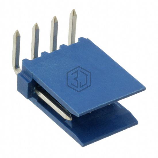 281698-4 - TE Connectivity AMP Connectors - Rectangular Connectors - Headers, Male Pins