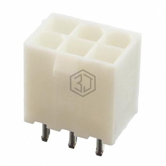 1586038-6 - TE Connectivity AMP Connectors - Rectangular Connectors - Headers, Male Pins