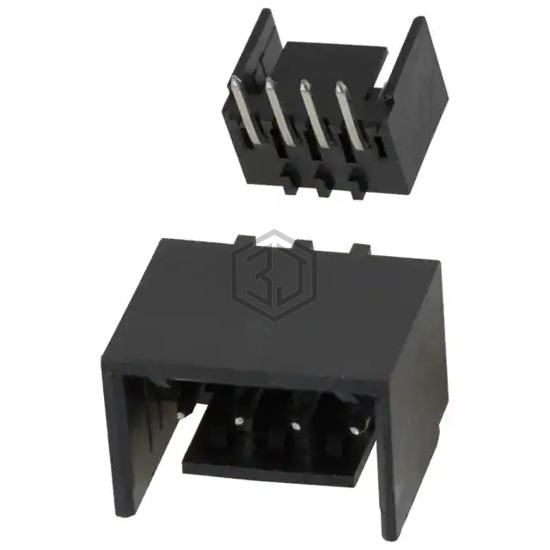 2-644488-4 - TE Connectivity AMP Connectors - Rectangular Connectors - Headers, Male Pins