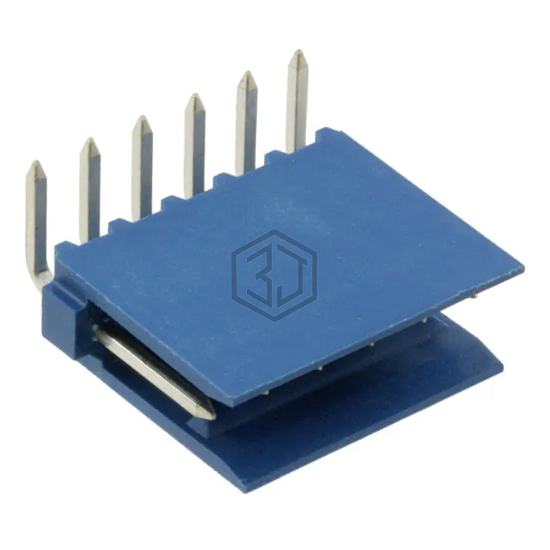 281698-6 - TE Connectivity AMP Connectors - Rectangular Connectors - Headers, Male Pins