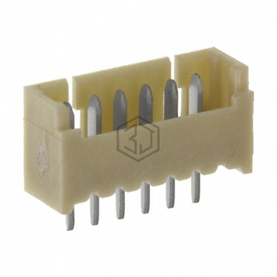 1734598-6 - TE Connectivity AMP Connectors - Rectangular Connectors - Headers, Male Pins