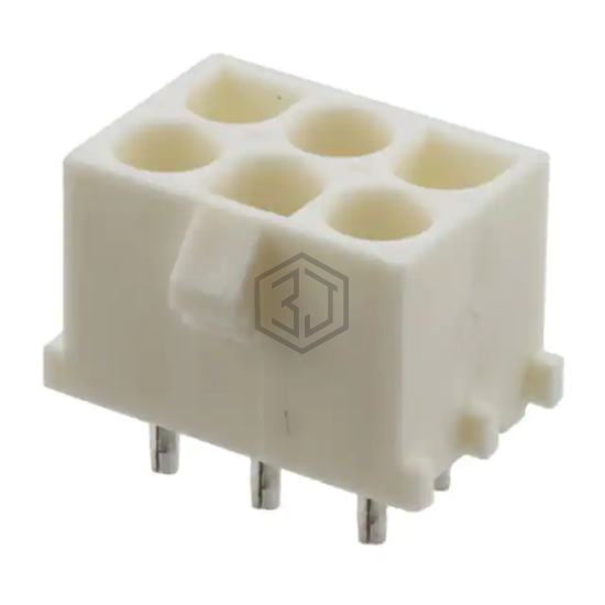 0010845060 - Molex - Rectangular Connectors - Headers, Male Pins