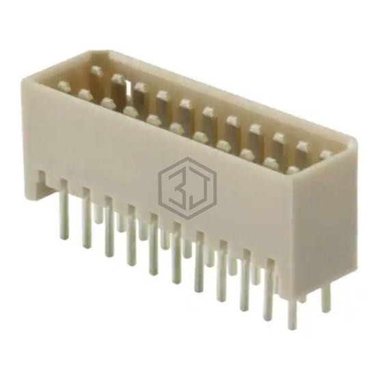 22P-JED - JST Sales America Inc. - Rectangular Connectors - Headers, Male Pins