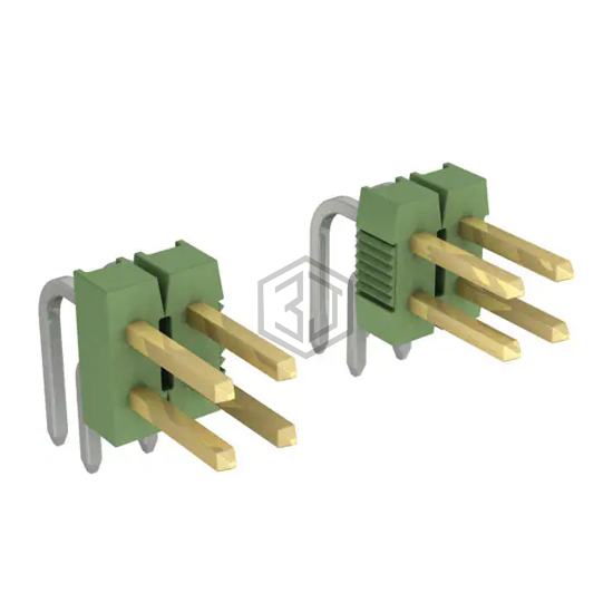 826634-4 - TE Connectivity AMP Connectors - Rectangular Connectors - Headers, Male Pins