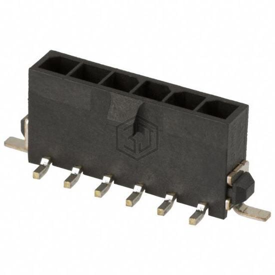 2-1445053-6 - TE Connectivity AMP Connectors - Rectangular Connectors - Headers, Male Pins