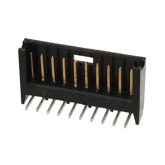 280381-2 - TE Connectivity AMP Connectors - Rectangular Connectors - Headers, Male Pins