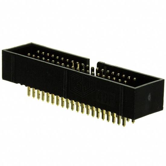 SBH41-NBPB-D20-ST-BK - Sullins Connector Solutions - Rectangular Connectors - Headers, Male Pins