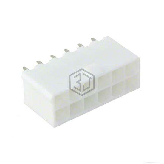0460151206 - Molex - Rectangular Connectors - Headers, Male Pins